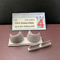 CAT4 R48046 - 1/48 F7U-3 Cutlass intakes early (for Hobbycraft) scale model set