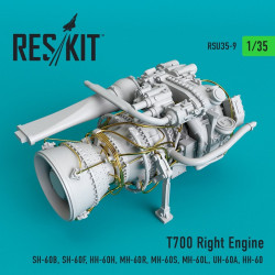 Reskit RSU35-0009 - 1/35 T700 Right Engine (SH-60B, SH-60F, HH-60H, MH-60R...)