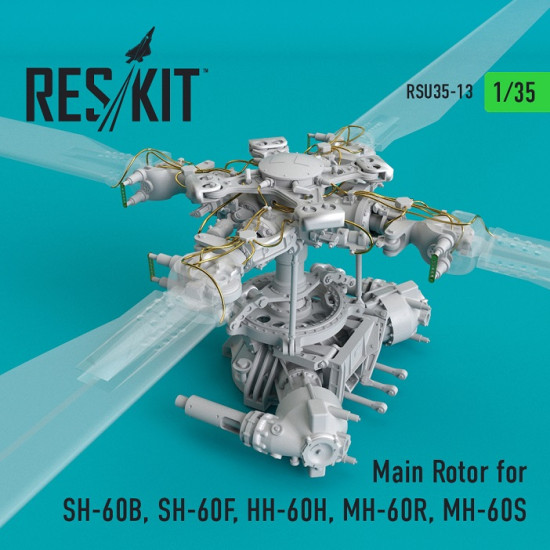 Reskit RSU35-0007 Tail rotor MH-60 HH-60 scale model 1:35 plastic kit UH-60 