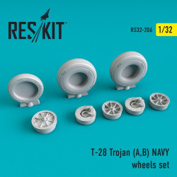 Reskit RS32-0206 - 1/32 T-28 Trojan (A,B) NAVY wheels set scale model kit