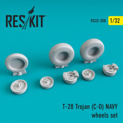 Reskit RS32-0208 - 1/32 T-28 Trojan (C-D) NAVY wheels set aircraft scale model