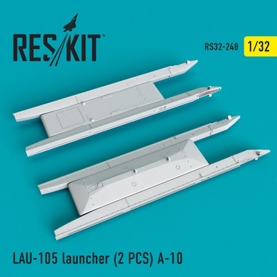 Reskit RS32-0248 - 1/32 LAU- 105 launcher (2 PCS) A-10 for aircraft model scale