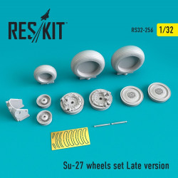 Reskit RS32-0256 - 1/32 Su-27 wheels set Late version aircraft model scale kit