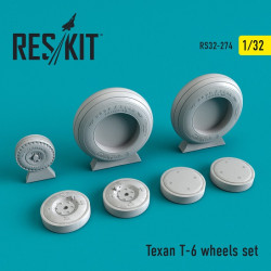 Reskit RS32-0274 - 1/32 Texan T-6 wheels set for aircraft model scale kit