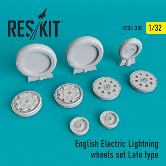 Reskit RS32-0302 - 1/32 English Electric Lightning Wheels set Late type model