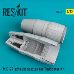 Us Stock Reskit Rsu32-0007 - 1/32 Mig-29 Exhaust Nozzles For Trumpeter Kit Model Scale