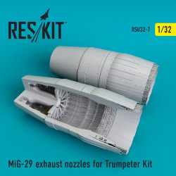 Reskit RSU32-0007 - 1/32 MiG-29 exhaust nozzles for Trumpeter Kit model scale