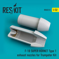 Reskit RSU32-0008 - 1/32 F-18 (E/G) SUPER HORNET Type 1 exhaust nozzles model