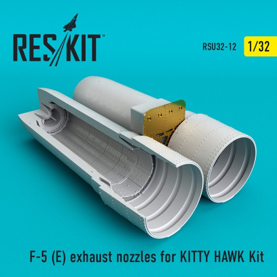 Reskit RSU32-0012 - 1/32 F-5 (E) exhaust nozzles for KITTY HAWK Kit model scale