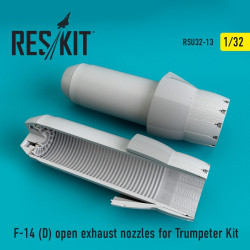 Reskit RSU32-0013 - 1/32 F-14 (D) open exhaust nozzles for Trumpeter Kit model