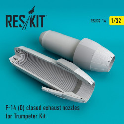 Reskit RSU32-0014 - 1/32 F-14 (D) closed exhaust nozzles for Trumpeter model