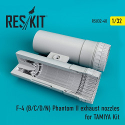 Reskit RSU32-0040 - 1/32 F-4 (B/C/D/N) Phantom exhaust nozzles for TAMIYA Kit