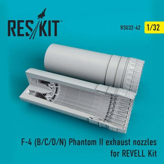 Reskit RSU32-0042 - 1/32 F-4 (B/C/D/N) Phantom II exhaust nozzles for REVELL Kit