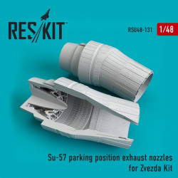 Reskit RSU48-0131 - 1/48 Su-57 parking position exhaust nozzles for Zvezda model