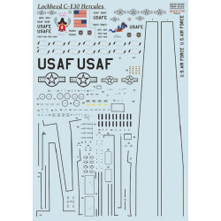 Print Scale 72-424 - 1/72 - Lockheed C-130 Hercules. Part 2 scale decal model