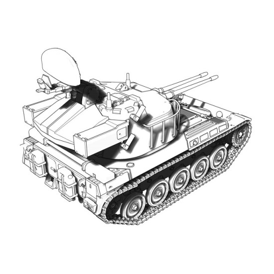 #72447 AMX-13 DCA 2x30mm AA Tank France 1/72 Postwar Vehicle ACE 