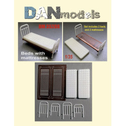 Dan Models 35288 - 1/35 Bed and mattress Set No. 2 pcs. 2 beds and 2 mattresses