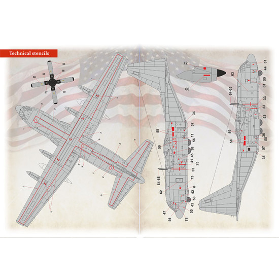 Print Scale 72-423 - 1/72 - Lockheed C-130 Hercules. Part 1 scale decal model