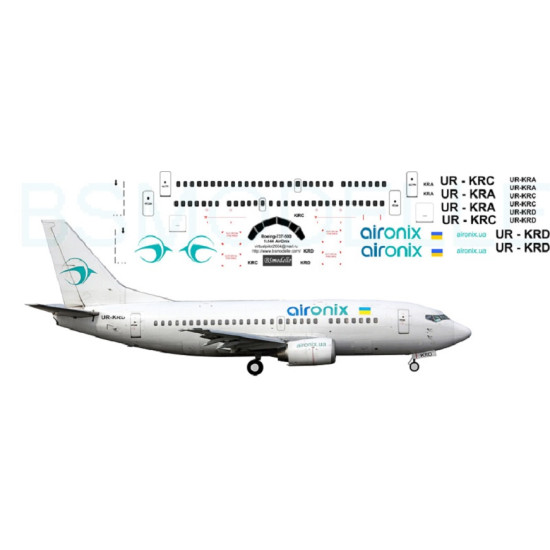 BSmodelle 144020 - 1/144 Boeing 737 Air Onix decal for aircraft scale model kit