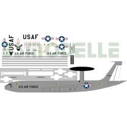 BSmodelle 144031 - 1/144 Boeing E-3 Sentry USAF decal for aircraft scale model