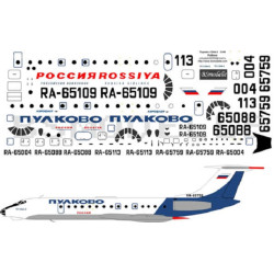 BSmodelle 144040 - 1/144 Tupolev Tu-134 Pulkovo airlines decal for aircraft kit