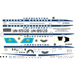 BSmodelle 144049 - 1/144 Tupolev Tu-134 Kazakhstan government decal aircraft