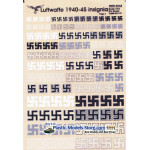 DECAL 1/72 FOR LUFTWAFFE 1939-1945 SIGNS AIRCRAFT DRY DECALS SET 1/72 1/48 PRINT SCALE 0011-72