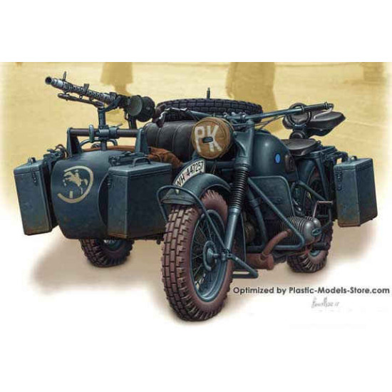 German motorcycle WWII BMW R75 1/35 Master Box 3528