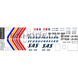 BSmodelle 144071 - 1/144 Boeing 767 SAS classic decal aircraft model scale kit