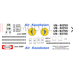 BSmodelle 144073 - 1/144 Boeing 737 Air Kasakstan decal aircraft model scale kit