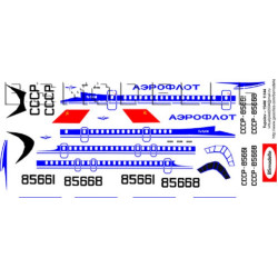 BSmodelle 144077 - 1/144 Tupolev Tu-154M Aeroflot 80-th decal aircraft model kit