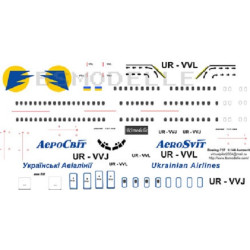 BSmodelle 144079 - 1/144 Boeing 737 Aerosvit decal aircraft model scale kit