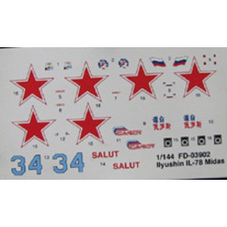BSmodelle 144083 - 1/144 Ilyushin Il-78 Russia AF decal aircraft model scale kit
