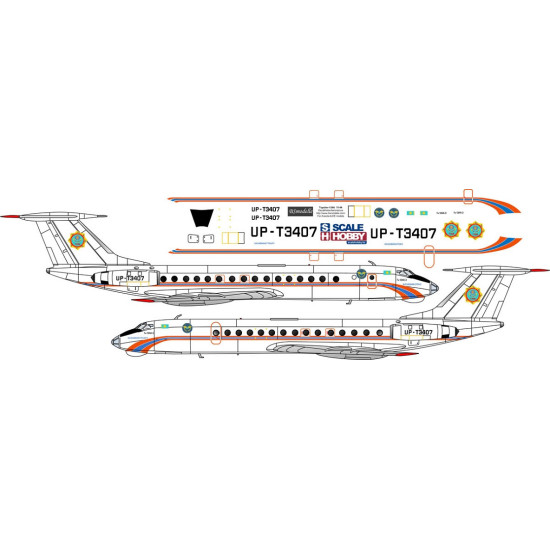 BSmodelle 144286 - 1/144 Tupolev Tu-134 Kazakhstan resque service decal scale BSmodelle 144286 - 1/144 Tupolev Tu-134 Kazakhstan resque service decal scale
