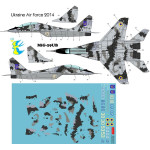 BSmodelle 144308 - 1/144 Mikoyan Gurevitch MiG-29 Ukraine AF decal for aircraft