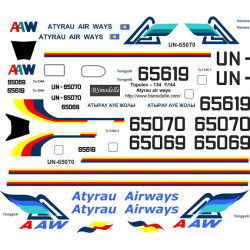 BSmodelle 144317 - 1/144 Tupolev Tu-134 Atyrau Airways decal for aircraft model