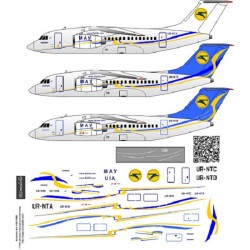 BSmodelle 144338 - 1/144 Antonov An-148 Ukraine International Airlines decal