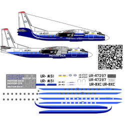 BSmodelle 144357 - 1/144 Antonov An-24RV Motor Sich decal for aircraft model kit