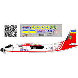 BSmodelle 1442571 - 1/144 Antonov An-30 Ukraine rescue service decal model kit