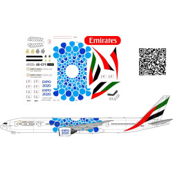BSmodelle 144406b - 1/144 Boeing 777-300ER EXPO 2020 BLUE decal for aircraft