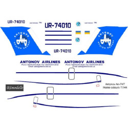 BSmodelle 144458 - 1/144 Antonov An-74T Antonov Airlines decal for aircraft kit