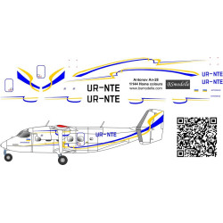 BSmodelle 144459 - 1/144 Antonov An-28 Home colours decal for aircraft model