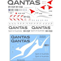 BSmodelle 144466 - 1/144 Airbus A380 Qantas decal for aircraft model scale kit