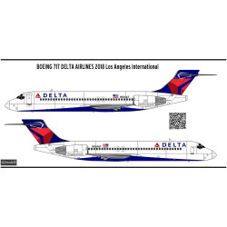BSmodelle 144482 - 1/144 Boeing 717 Delta Airlines decal for aircraft model kit