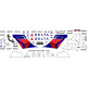 BSmodelle 144482 - 1/144 Boeing 717 Delta Airlines decal for aircraft model kit