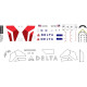 BSmodelle 144484 - 1/144 Boeing 737-800 Delta Airlines decal for aircraft model