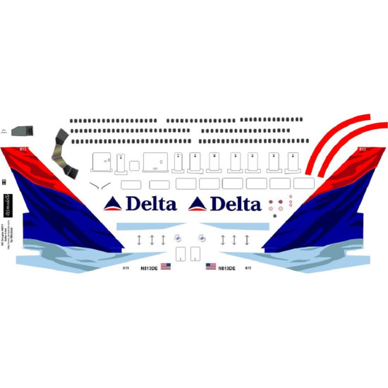 BSmodelle 144483 - 1/144 McDonnel Douglas MD11 Delta Airlines decal for aircraft