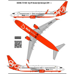 BSmodelle 144472 - 1/144 Boeing 737 Sky Up decal for aircraft model scale kit