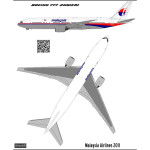 BSmodelle 144486 - 1/144 Boeing 777-200 Malaysia Airlines decal for aircraft