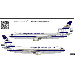 BSmodelle 144503 - 1/144 McDonnel Douglas DC-10 AMERICAN TRANS AIR decal model